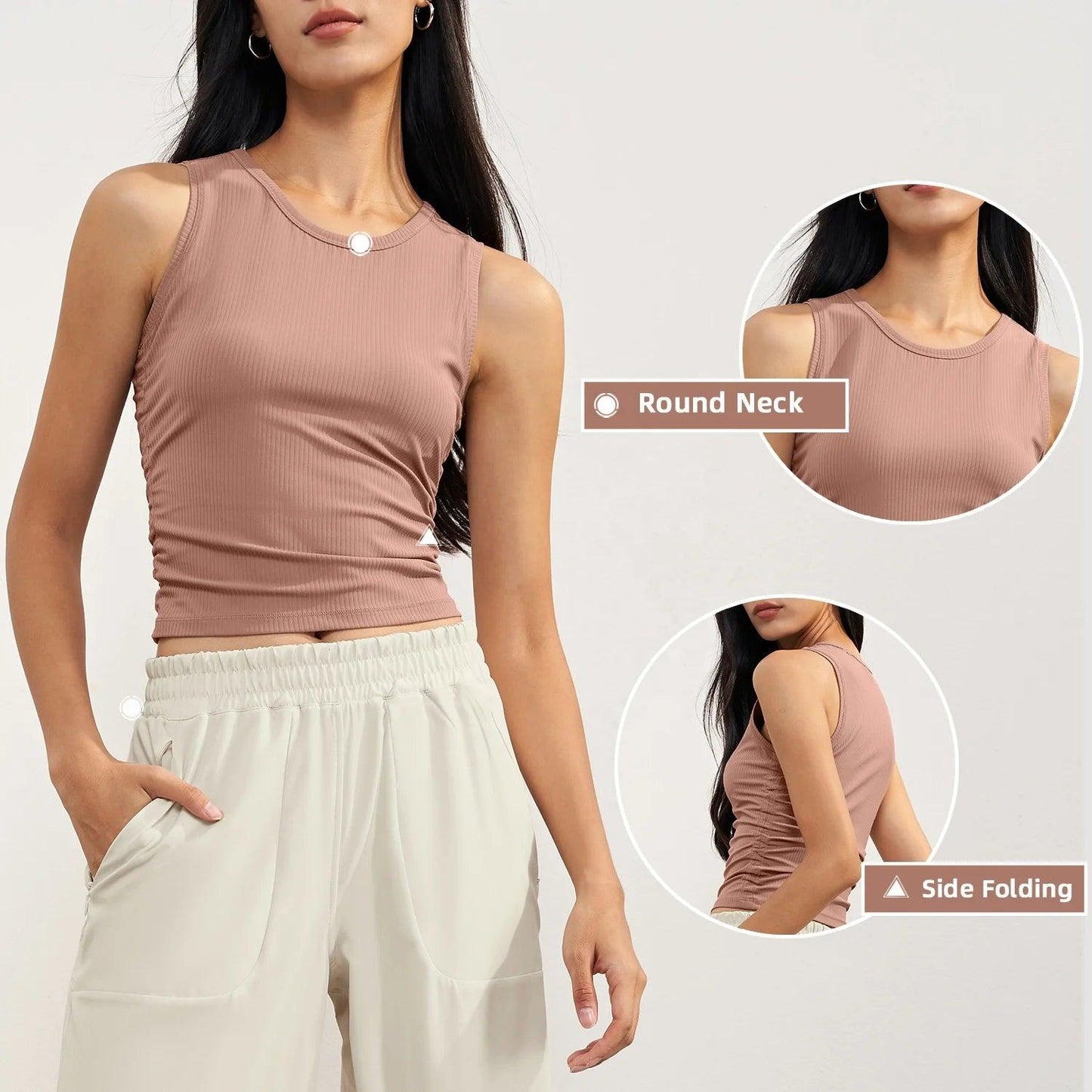 Trendy activewear outfit suitable for yoga, running, or gym sessions.- SOO SOO COOL