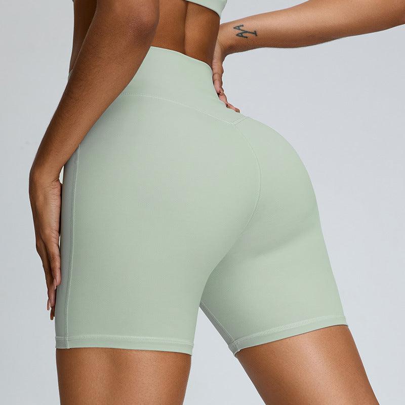 CC1049 High Waist Summer Nude Feel Running Shorts - SOO SOO COOL Fashion Online Store