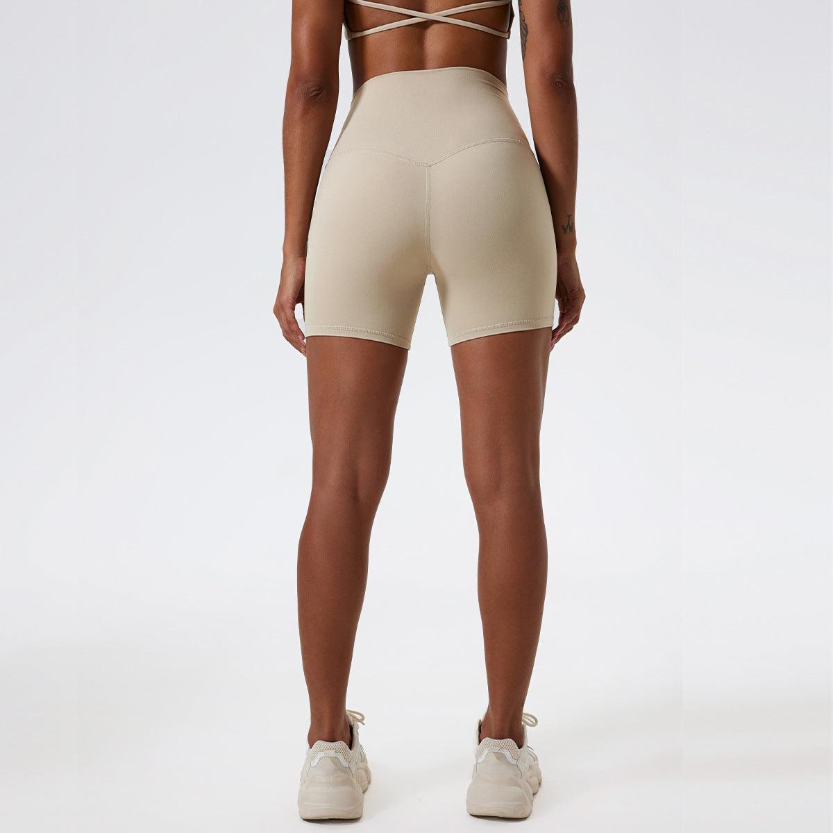 CC1050 High Waist Fitness Nude Feel Running Shorts - SOO SOO COOL Fashion Online Store