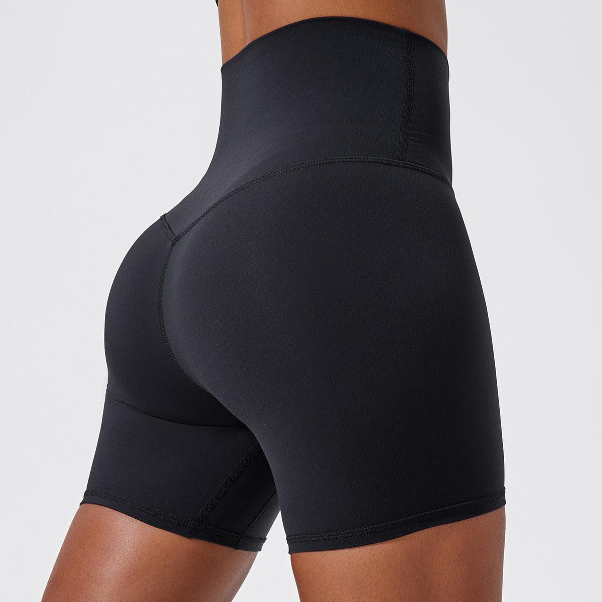 CC1050 High Waist Fitness Nude Feel Running Shorts - SOO SOO COOL Fashion Online Store