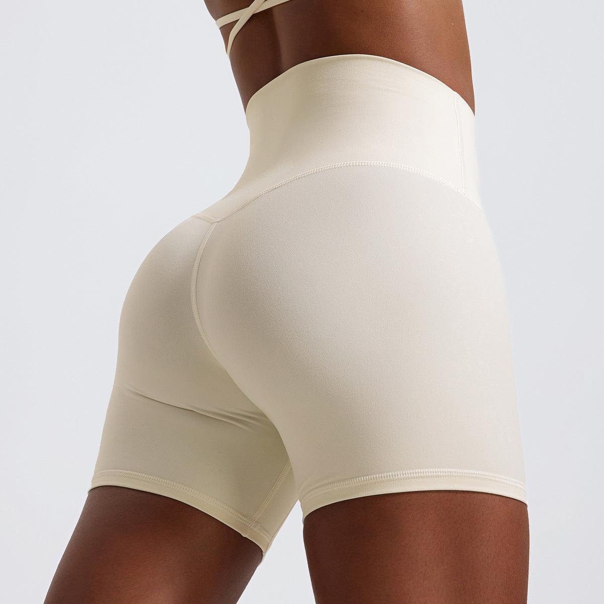 CC1050 High Waist Fitness Nude Feel Running Shorts - SOO SOO COOL Fashion Online Store