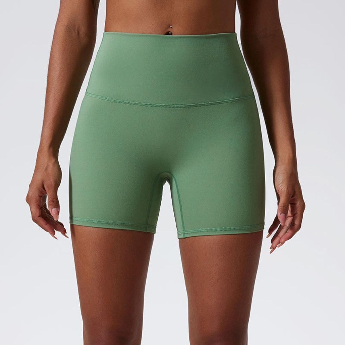 CC1050 High Waist Fitness Nude Feel Running Shorts - SOO SOO COOL Fashion Online Store