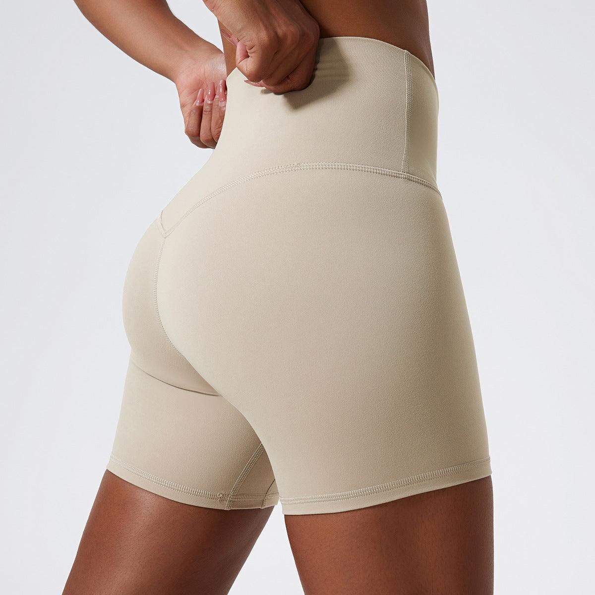 CC1050 High Waist Fitness Nude Feel Running Shorts - SOO SOO COOL Fashion Online Store