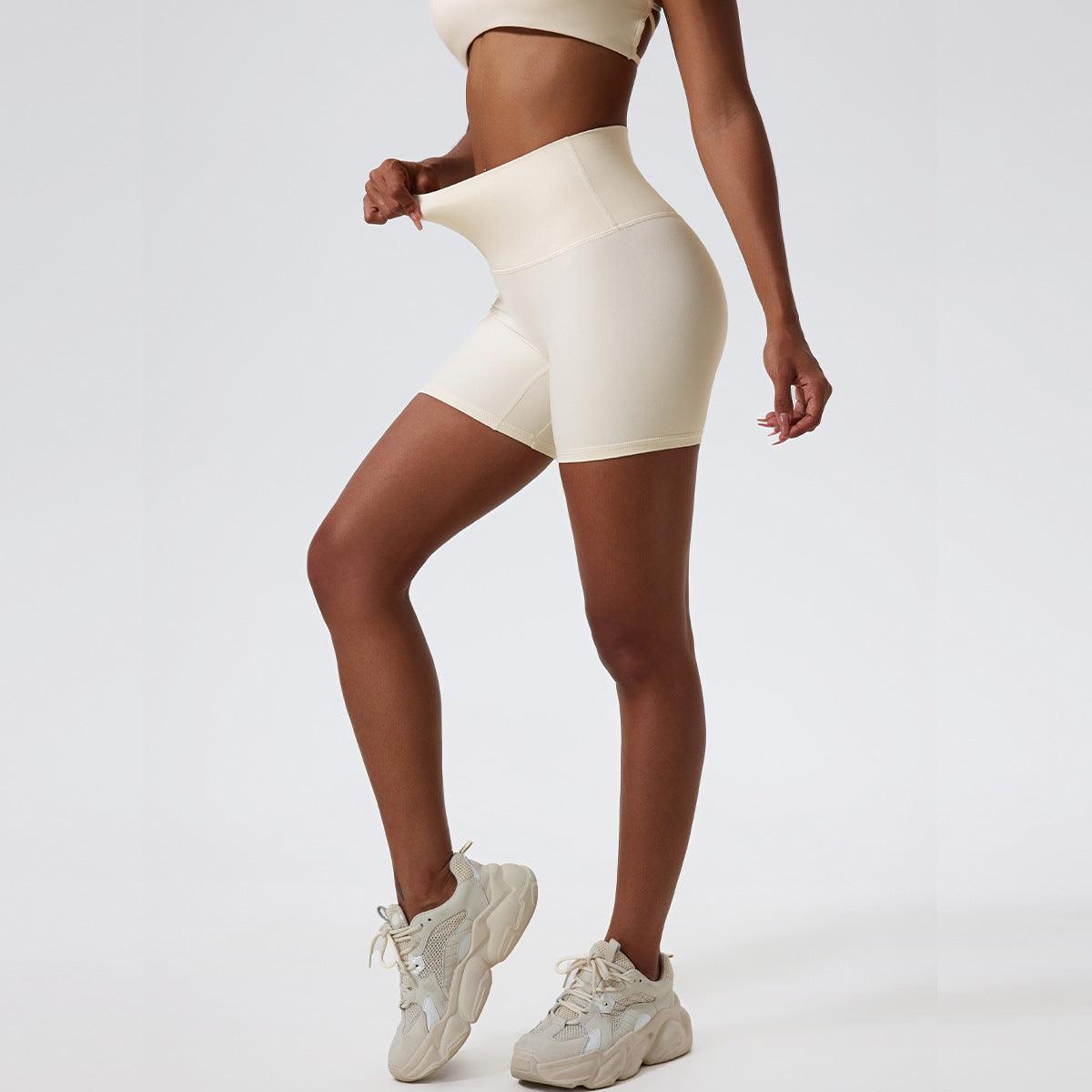 CC1050 High Waist Fitness Nude Feel Running Shorts - SOO SOO COOL Fashion Online Store