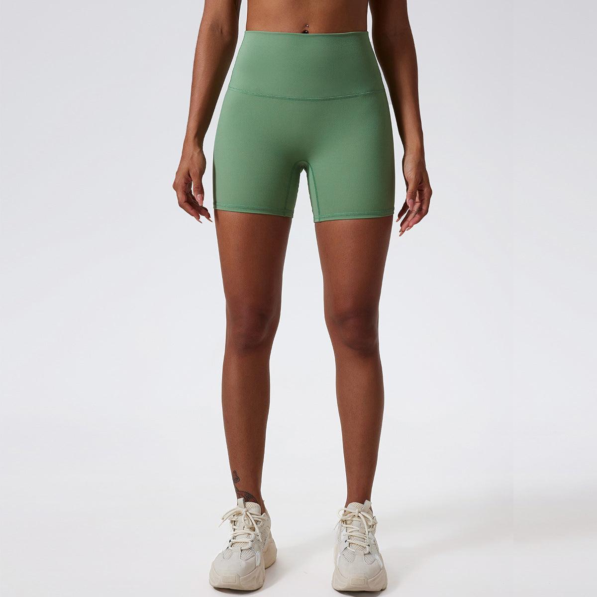 CC1050 High Waist Fitness Nude Feel Running Shorts - SOO SOO COOL Fashion Online Store