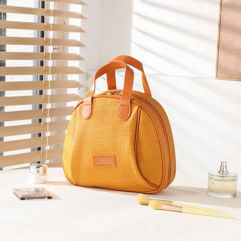 cc1089-pu-woven-pattern-cosmetic-bag-soo-soo-cool-fashion-online-store-5 - SOO SOO COOL Fashion Online Store