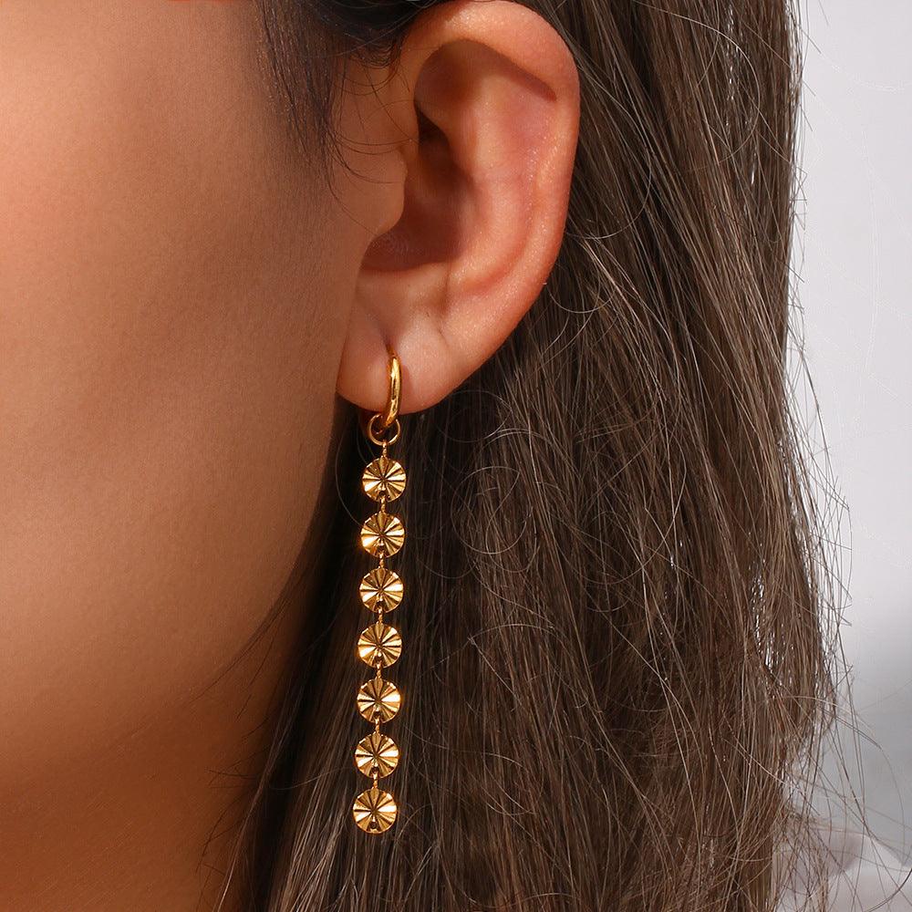 cc1109-18k-long-snowflake-chain-earrings-soo-soo-cool-fashion-online-store-1 - SOO SOO COOL Fashion Online Store