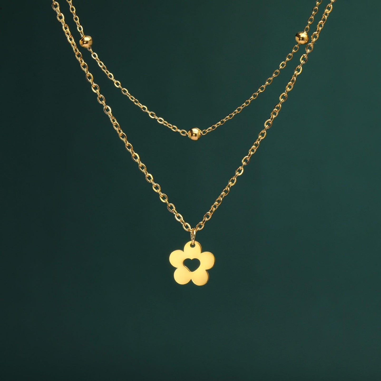 Flowers Pendant Stainless Steel Necklace - SOO SOO COOL Fashion Online Store