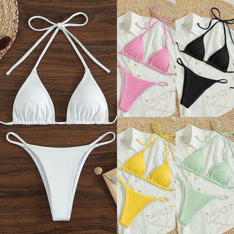 Lace Up Bikini Swimsuit - SOO SOO COOL Fashion Online Store