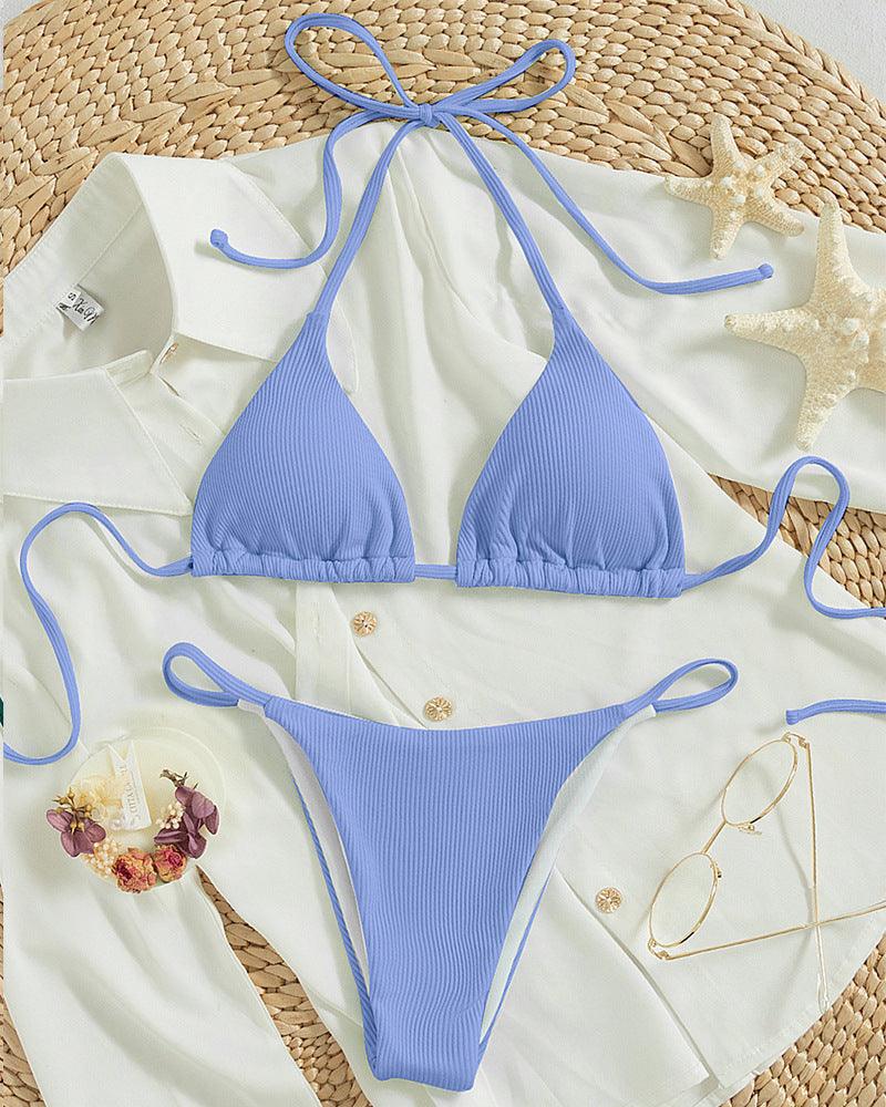 Lace Up Bikini Swimsuit - SOO SOO COOL Fashion Online Store