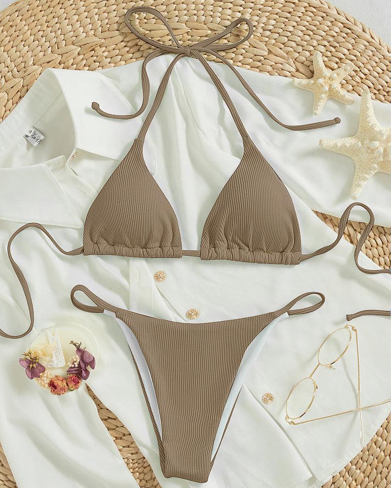 Lace Up Bikini Swimsuit - SOO SOO COOL Fashion Online Store