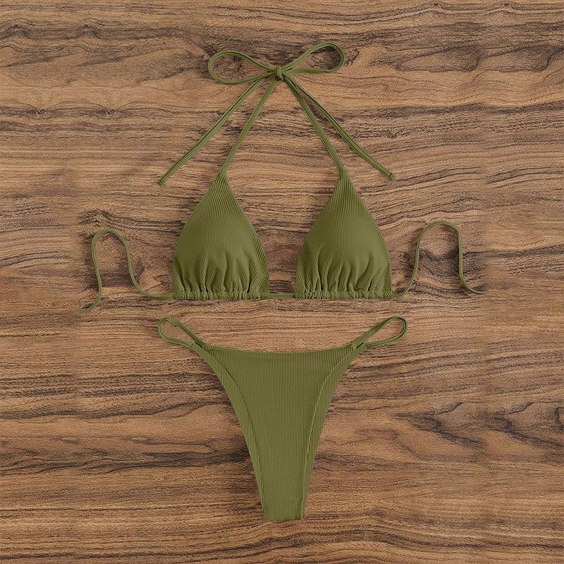 Lace Up Bikini Swimsuit - SOO SOO COOL Fashion Online Store