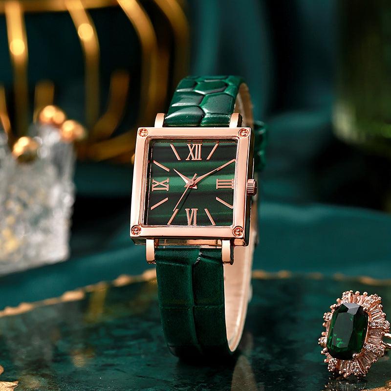 Square Watch Luxury Fashion Bamboo Pattern - SOO SOO COOL Fashion Online Store