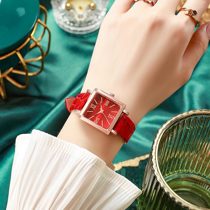 Square Watch Luxury Fashion Bamboo Pattern - SOO SOO COOL Fashion Online Store