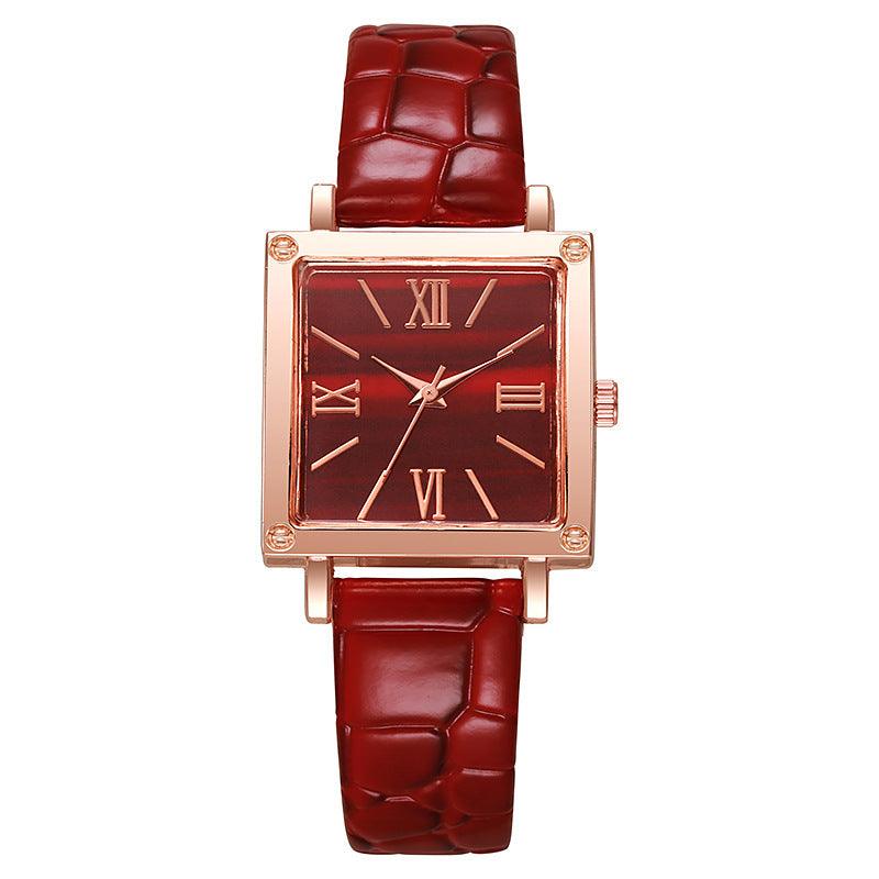 Square Watch Luxury Fashion Bamboo Pattern - SOO SOO COOL Fashion Online Store