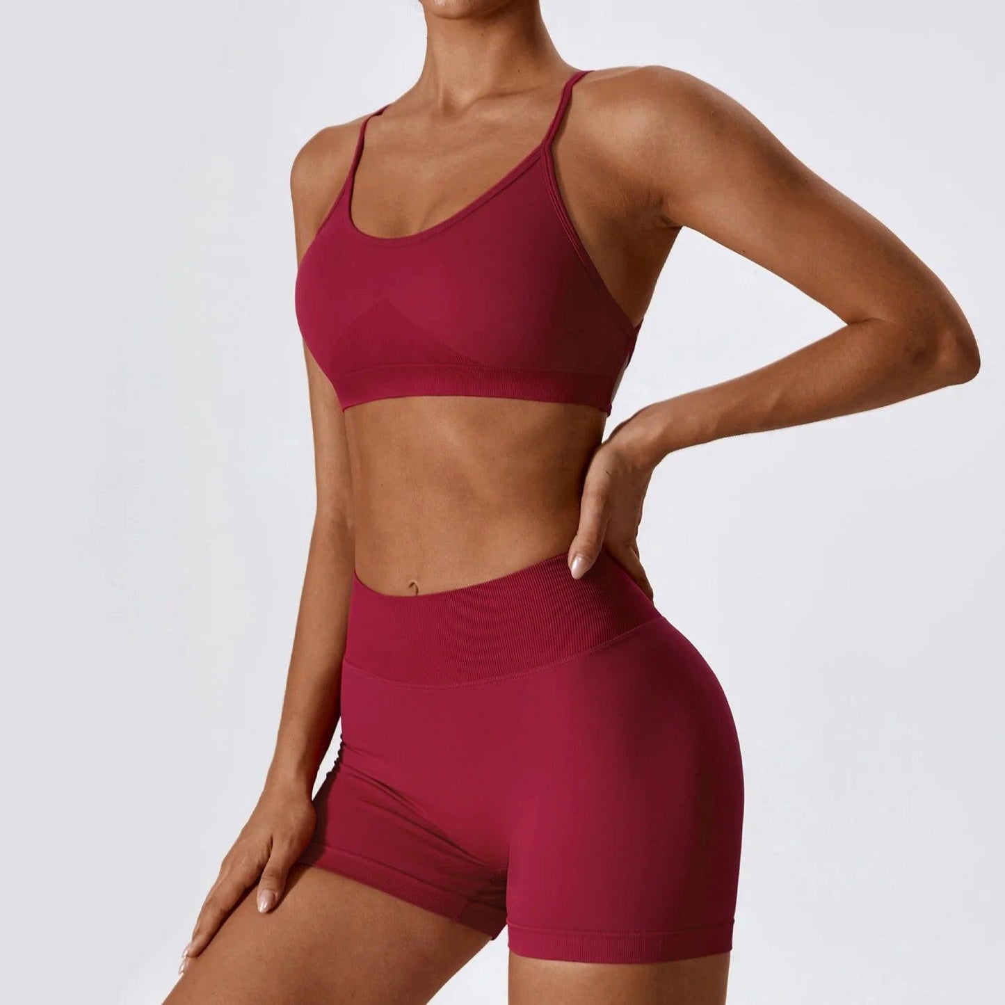 Trendy activewear outfit suitable for yoga, running, or gym sessions.- SOO SOO COOL Fashion Online Store