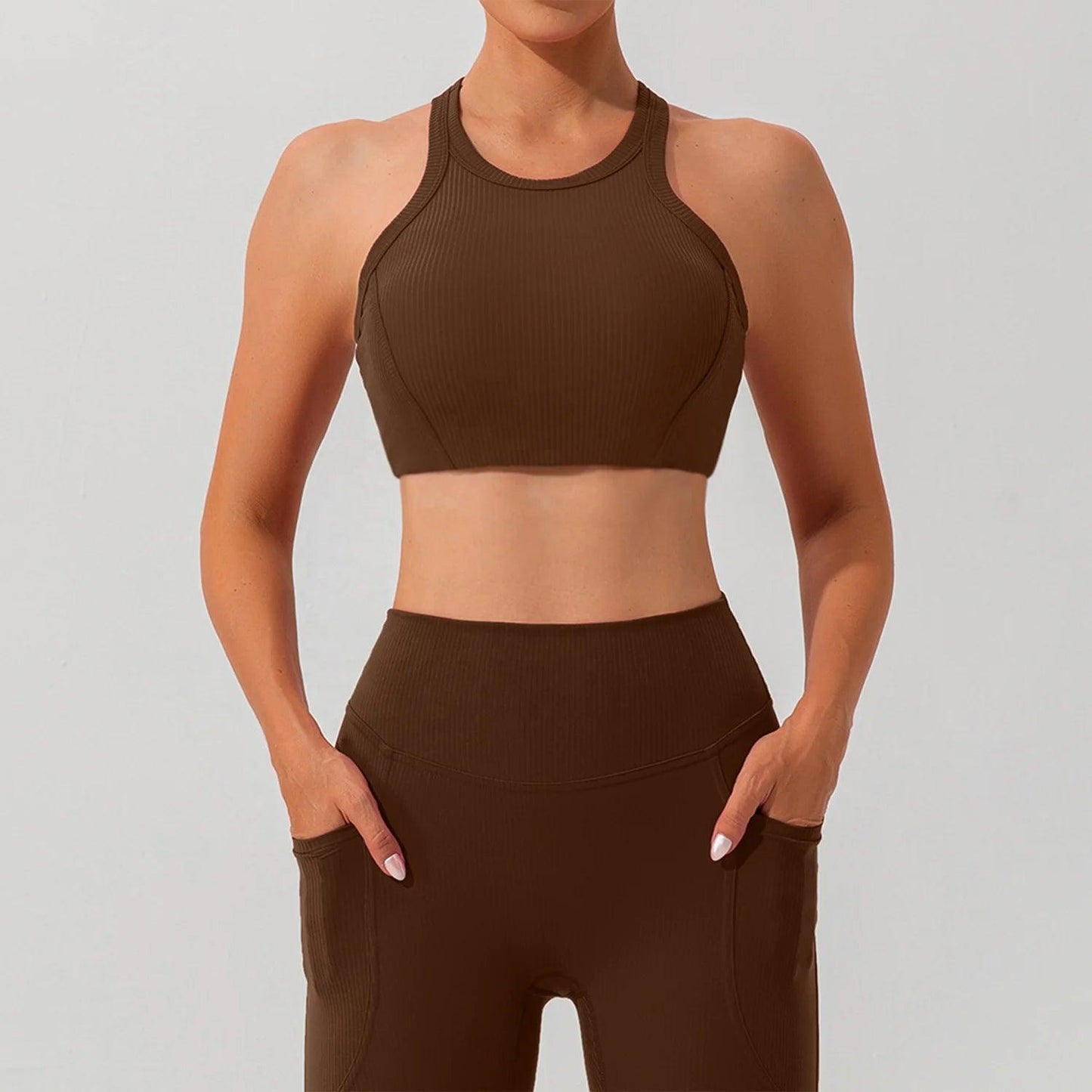 Trendy activewear outfit suitable for yoga, running, or gym sessions.- SOO SOO COOL Fashion Online Store