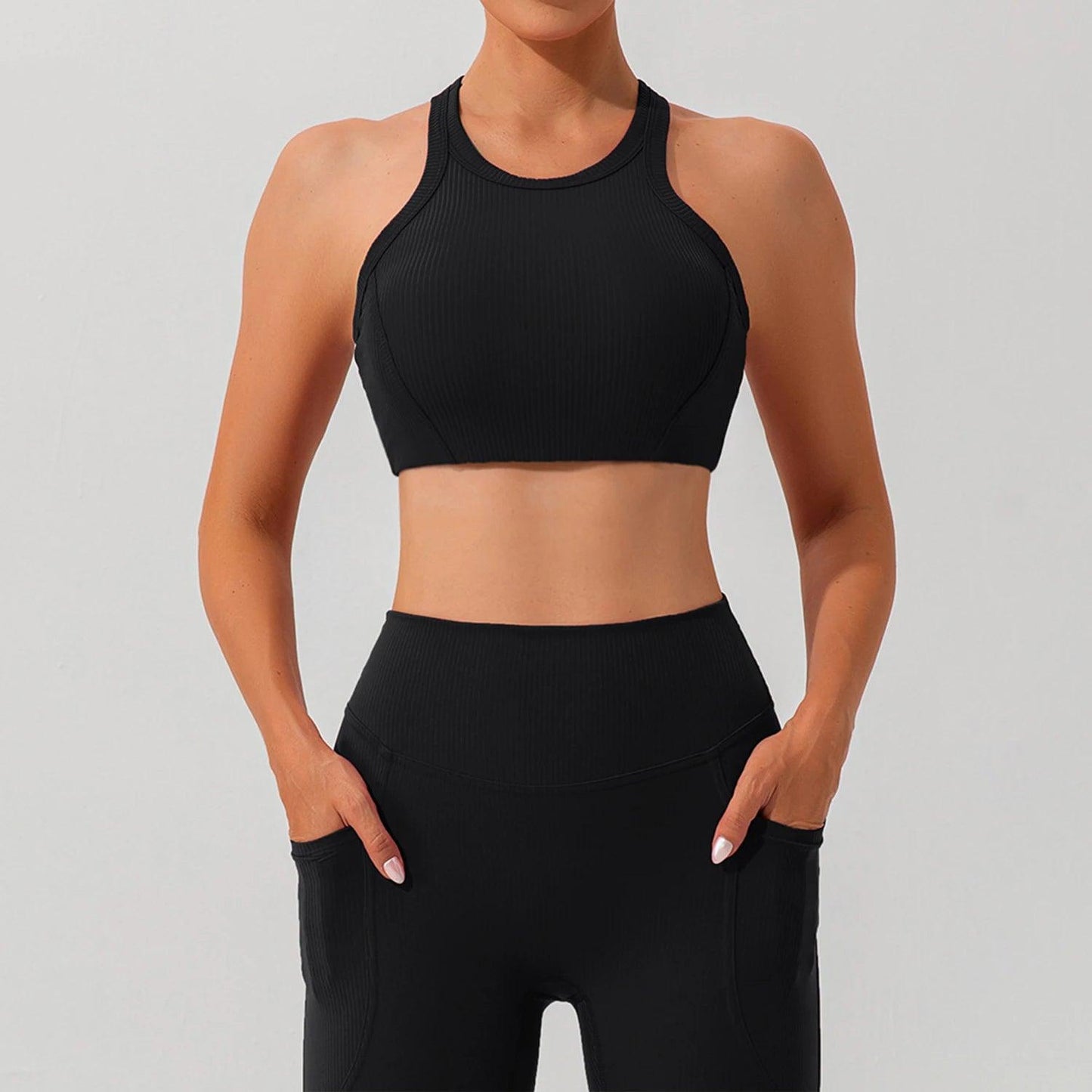 Trendy activewear outfit suitable for yoga, running, or gym sessions.- SOO SOO COOL Fashion Online Store