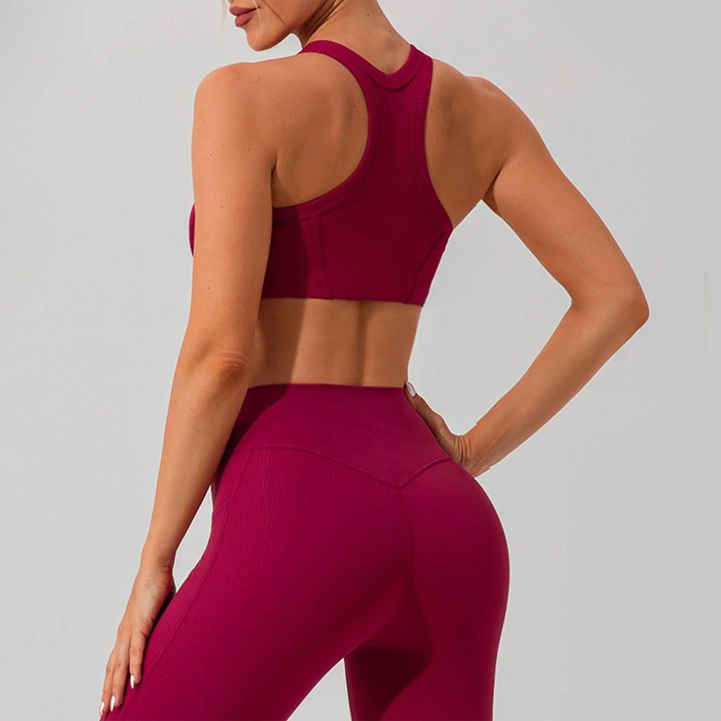 Trendy activewear outfit suitable for yoga, running, or gym sessions.- SOO SOO COOL Fashion Online Store