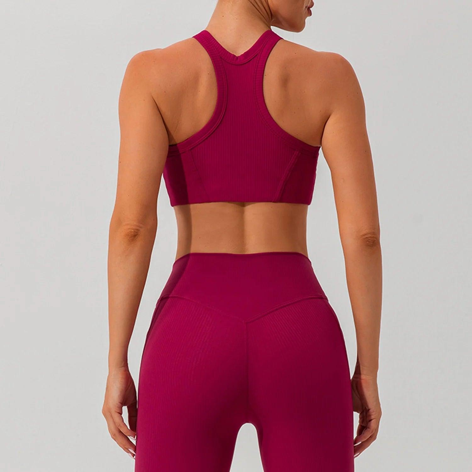 Trendy activewear outfit suitable for yoga, running, or gym sessions.- SOO SOO COOL Fashion Online Store