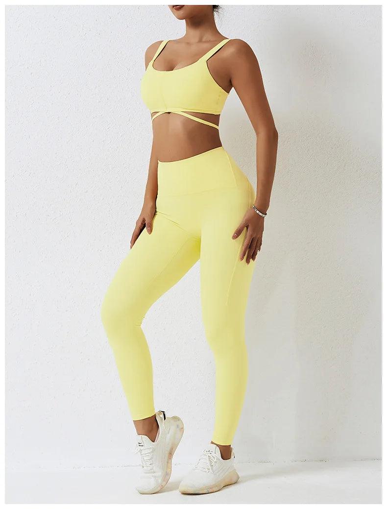 Trendy activewear outfit suitable for yoga, running, or gym sessions.- SOO SOO COOL Fashion Online Store