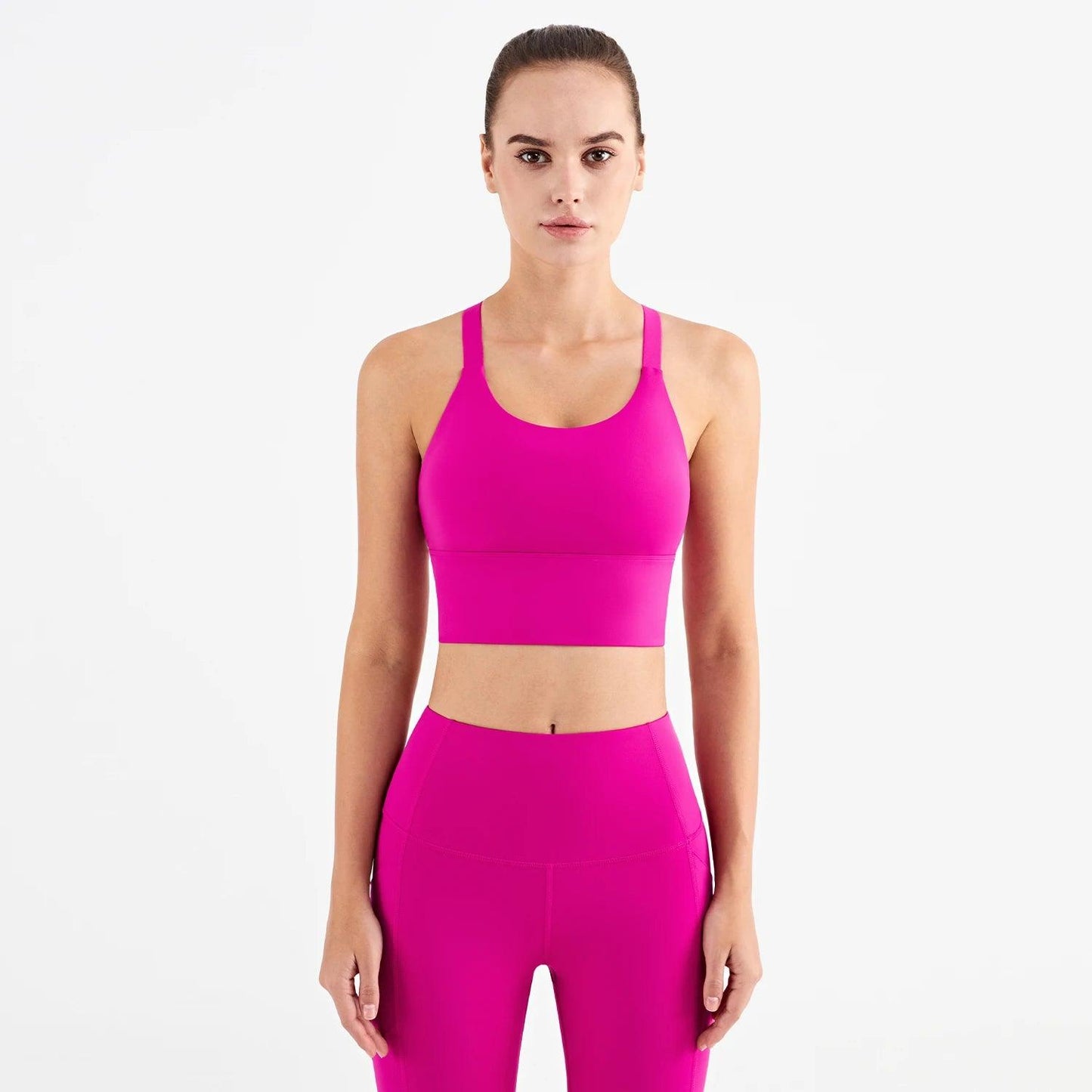 Trendy activewear outfit suitable for yoga, running, or gym sessions.- SOO SOO COOL