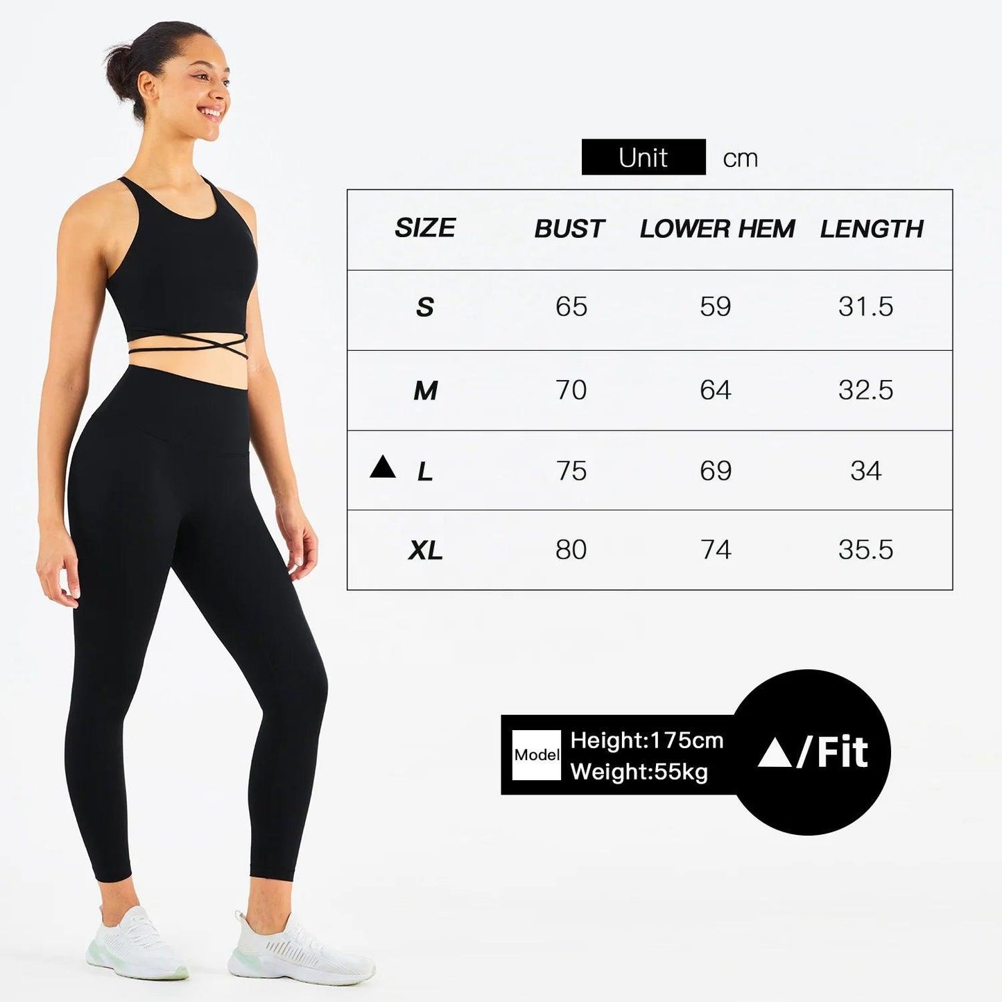 Trendy activewear outfit suitable for yoga, running, or gym sessions.- SOO SOO COOL