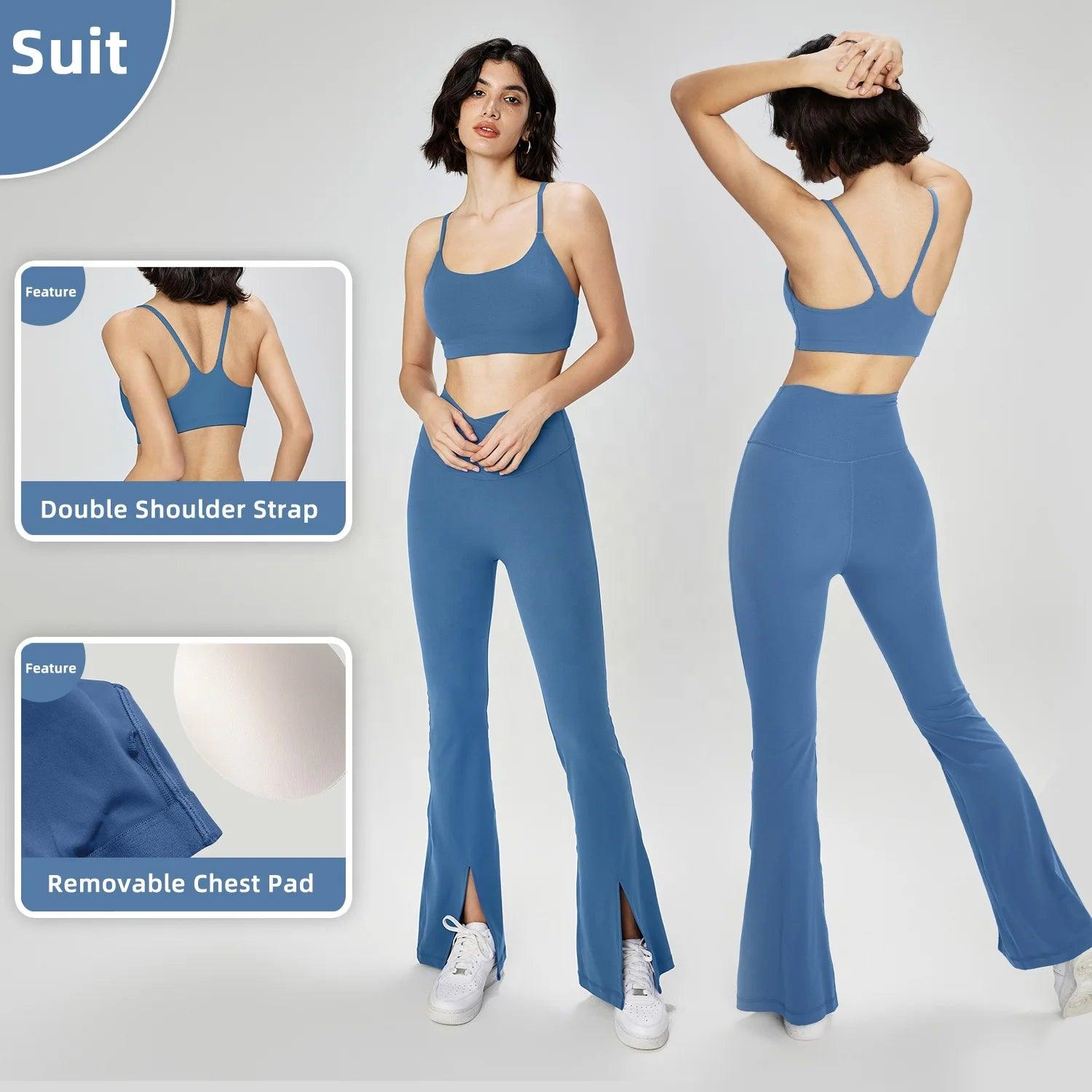 Trendy activewear outfit suitable for yoga, running, or gym sessions.- SOO SOO COOL Fashion Online Store